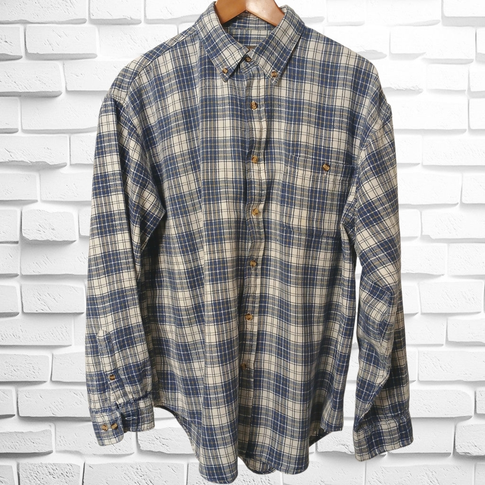Rue21 Men's Plaid Shirt L/S Size XL Cotton GUC